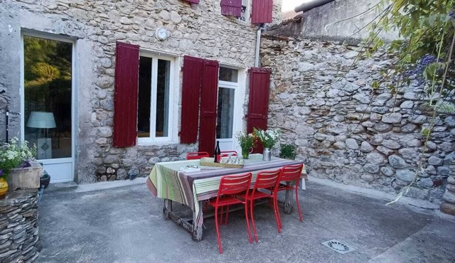 House in the Cévennes, Pont de Rastel on the banks of the Luëch