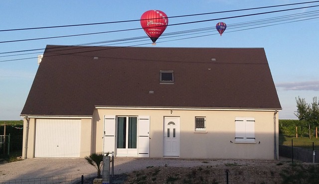 House in the middle of the vineyard