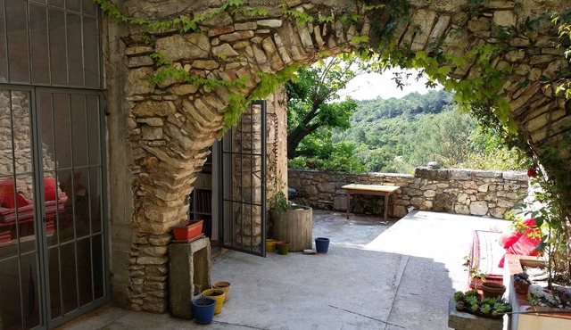 house in the south of France with terraces and garden