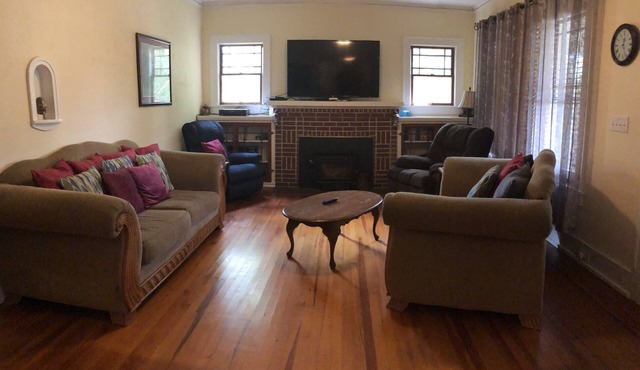 House in town, secluded backyard