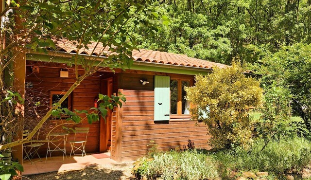 House in wooded grounds