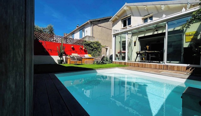 House Montredon swimming pool garden
