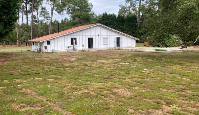 House of 150 m2, on a park of 2 ha, swimming pool, 8km from the beach of Contis