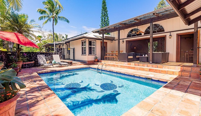 House of Paddles, POOL, Ocean close in Keaau, Hawaii, near Hilo