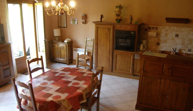 House on the banks of the Tarn in Ste-Enimie in the Gorges du Tarn