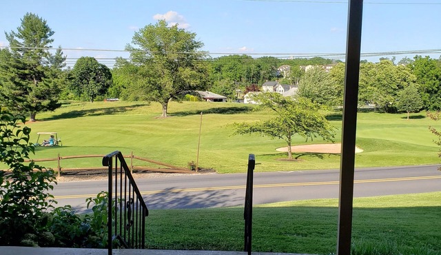 House on Golf course with mountain views and access to central PA attractions.