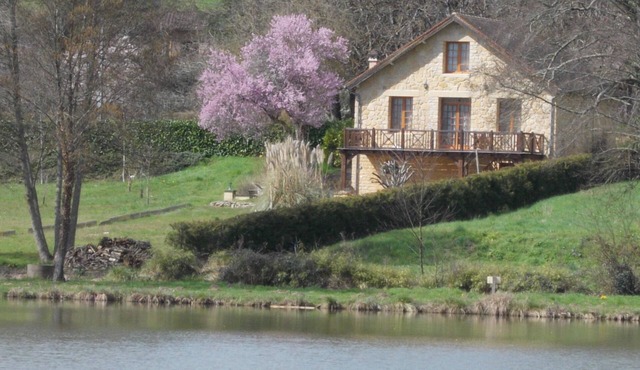 House on Lac de Grolejac, near Sarlat, Dordogne, France