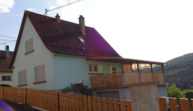 House on the heights, open views, at the start of hiking trails