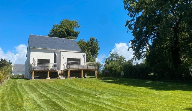 House overlooking the salt marshes