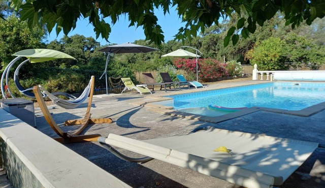 House, pool, haven of peace