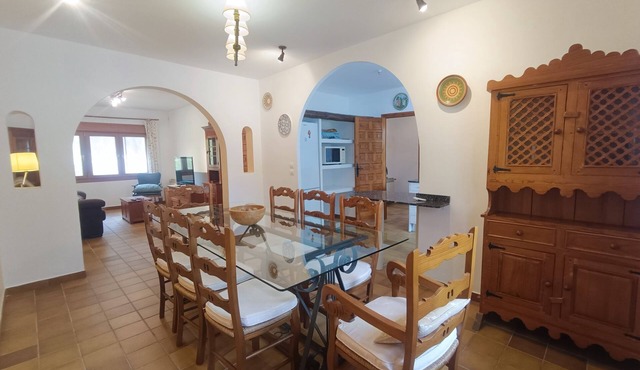 House surrounded by pine trees five kilometers from motorland in a very quiet village