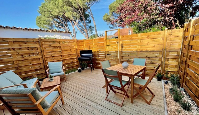 House & terrace 5 minutes from Lake Cazaux-Bassin d'Arcachon