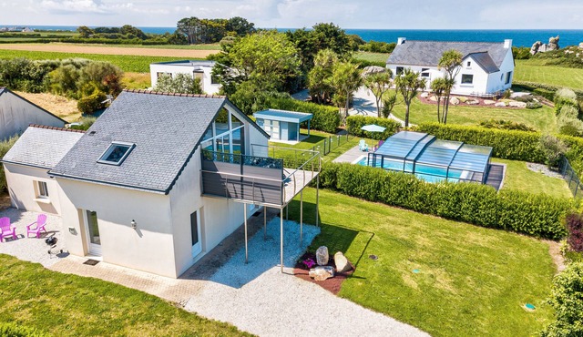 HOUSE TY AR MOR - 50m from the sea - Wifi access - Heated swimming pool - 3 Clévacances