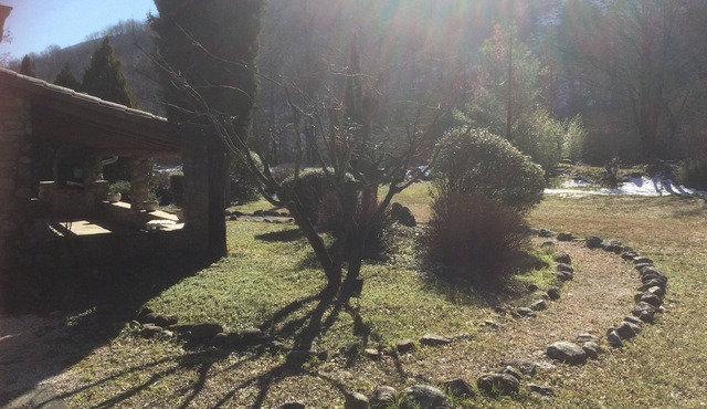 House with 40m2 covered terrace, in quiet La Baume valley, sleeps 6.