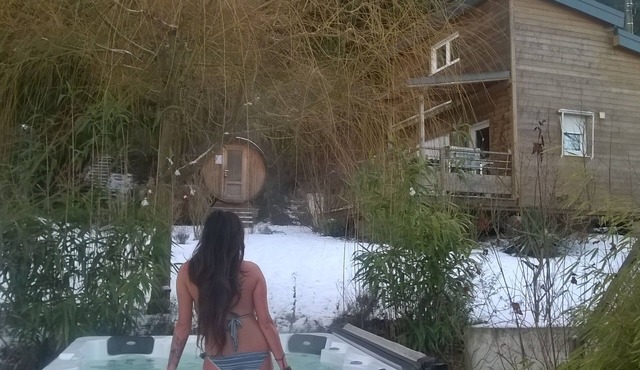 house with beautiful pool jacuzzi sauna benefits