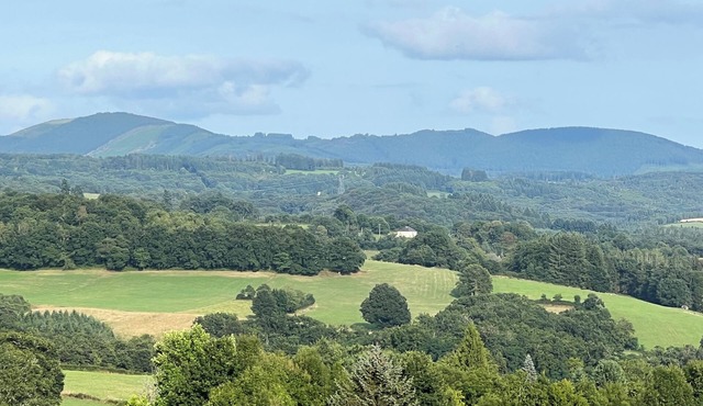 House with breathtaking views of the Monédières mountains. The peace and charm of Corrèze.