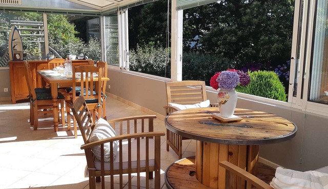 House with garden, large veranda, WIFI in ST QUAY-PERROS