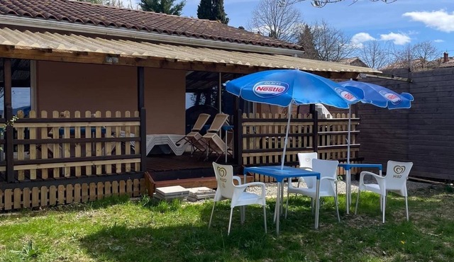 House with garden, in Ariege, facing Lac de Montbel.