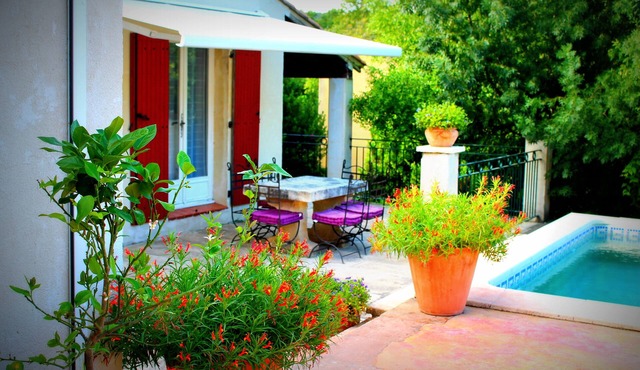 House with independent studio and pool in a village in the heart of the Alpilles