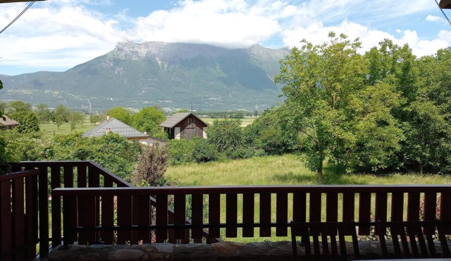 House with large terrace and mountain views