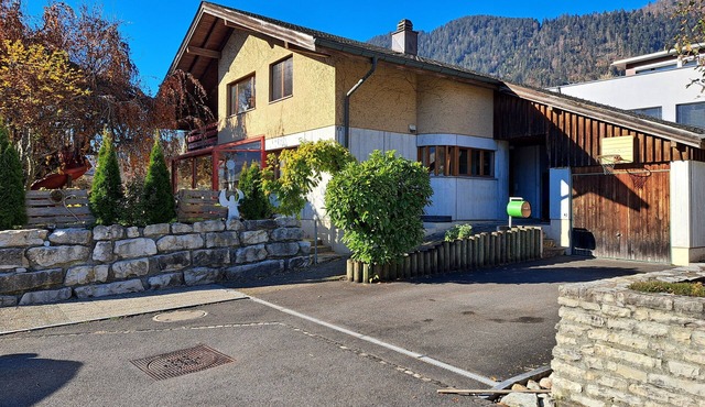 House with mountain view