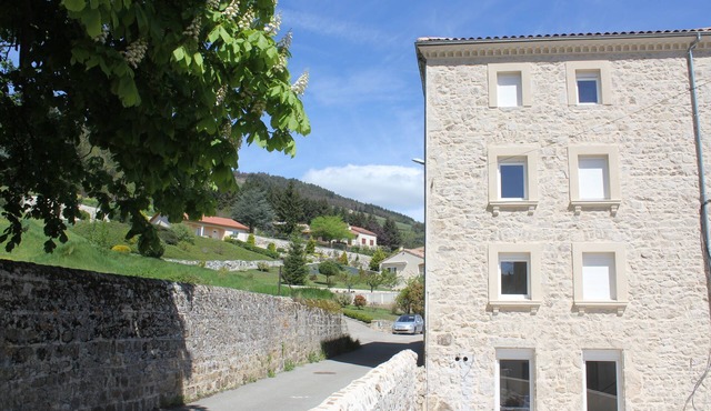 House with mountain view