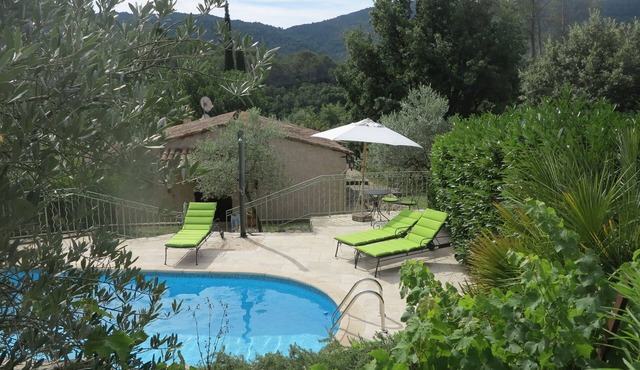 House with outdoor pool in a beautiful setting