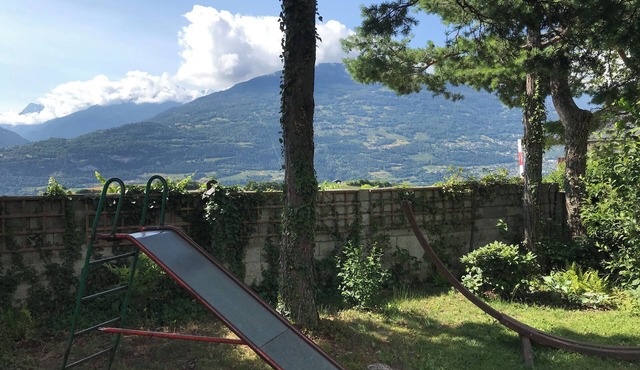 House with panoramic view & large garden - Grimisuat, Valais