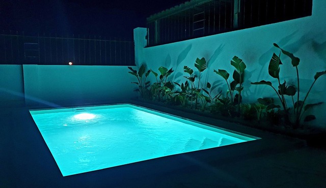 House with pool and high capacity in the heart of the Delta Ebro, 5 min. of the beach
