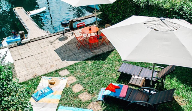 House with private boat mooring on Lake Geneva, Port Ripaille