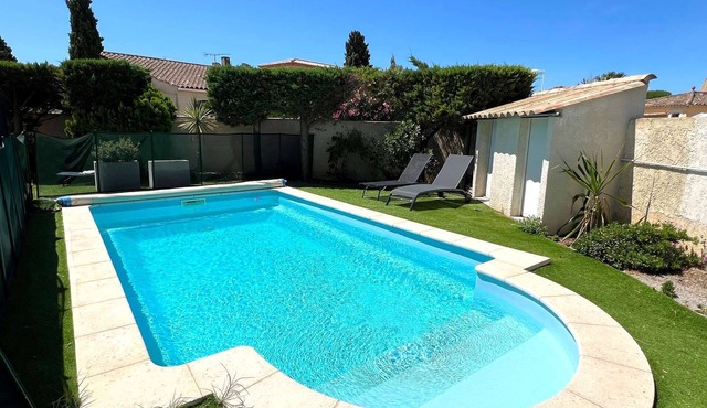 House with private pool – Le Boucanet, close to the beach et shops