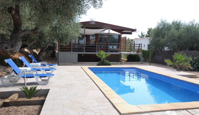 House with swimming pool on fully enclosed grounds