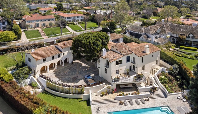 Howard Hughes Estate: Spanish Revival Gem w/Pool, Wine Cellar & Guest House