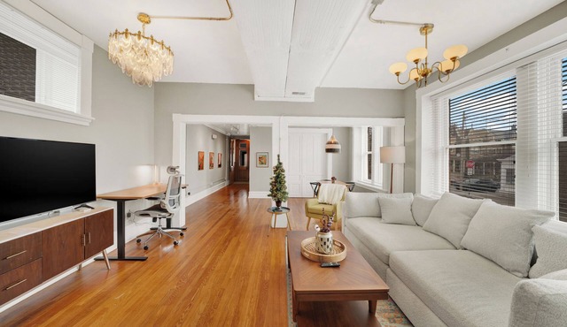 Huge 1st floor Historic Apartment Soaring Ceilings