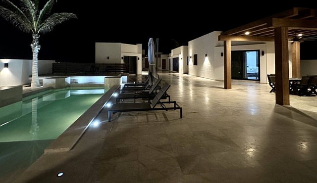 Huge BEACHFRONT HOUSE with heated pool