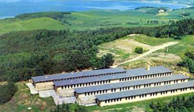Huge Camp school at the top of Salgjerhøj, located at the tip of Mors.