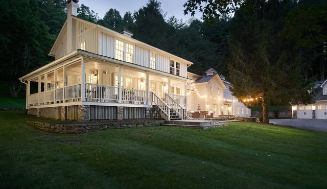 Huge Farmhouse Surrounded by Mountains