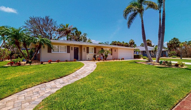 Huge Home with Pool, Home Office, & Sunroom | Walk to Lido Beach