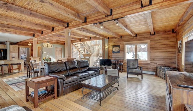 Huge Log Home on Private Land in the Rockies