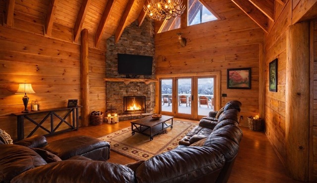 Huge Mountain Estate,Blue Ridge View, Sleeps 18, Hot Tub, Deck, & Game Room