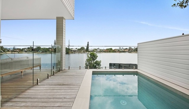 Huge waterfront, pool, family & pet-friendly home