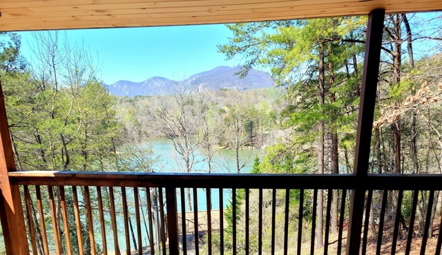 HugeLAKE/MOUNTAIN Views- private BEACH/Hottub/pets/canoe/firepit/lake/beach OPEN