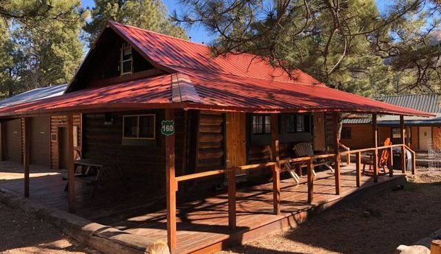 "Hunters Retreat" a Rustic Cabin in the Pines. Pet Friendly