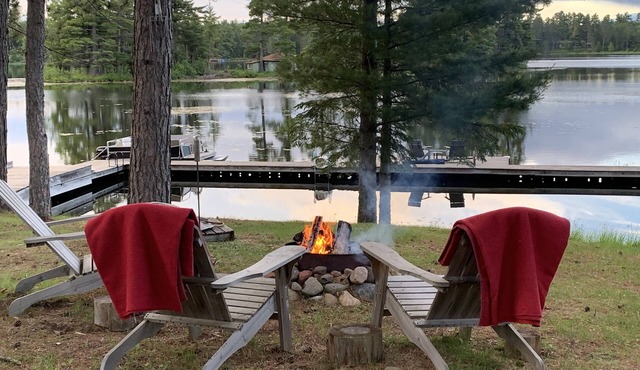 Hygge Getaway with a wood burning sauna overlooking a small private lake