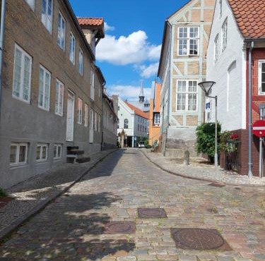 Hyggelig lejlighed i baggård