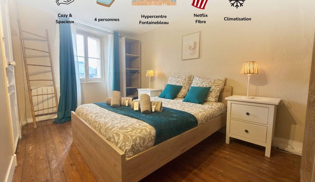 Hypercentre Fontainebleau -Tout confort 2 chambres