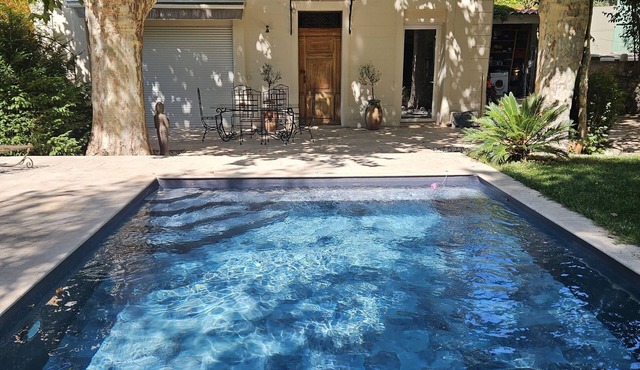 Hypercentre maison bourgeoise 19th century swimming pool garden, air-conditioning upstairs