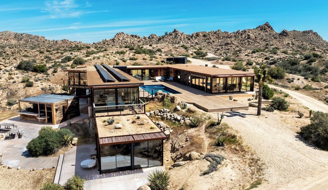 Iconic 7,000sf Glass Villa + Soaking Pool