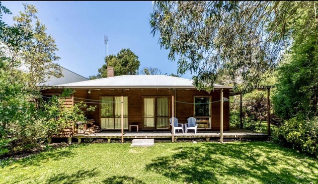 Iconic beach house at the quiet end of Inverloch’s surf beach.