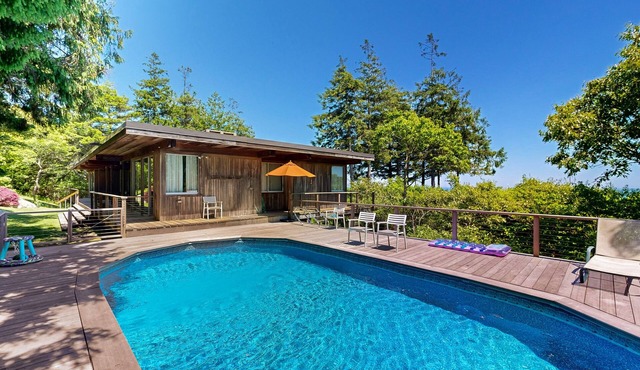 Iconic Mid-Century Home with Gorgeous Ocean Views, Private Pool & Decks
